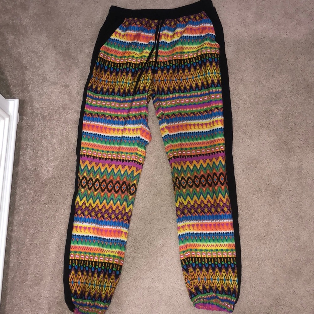 multicolor jeanie pants